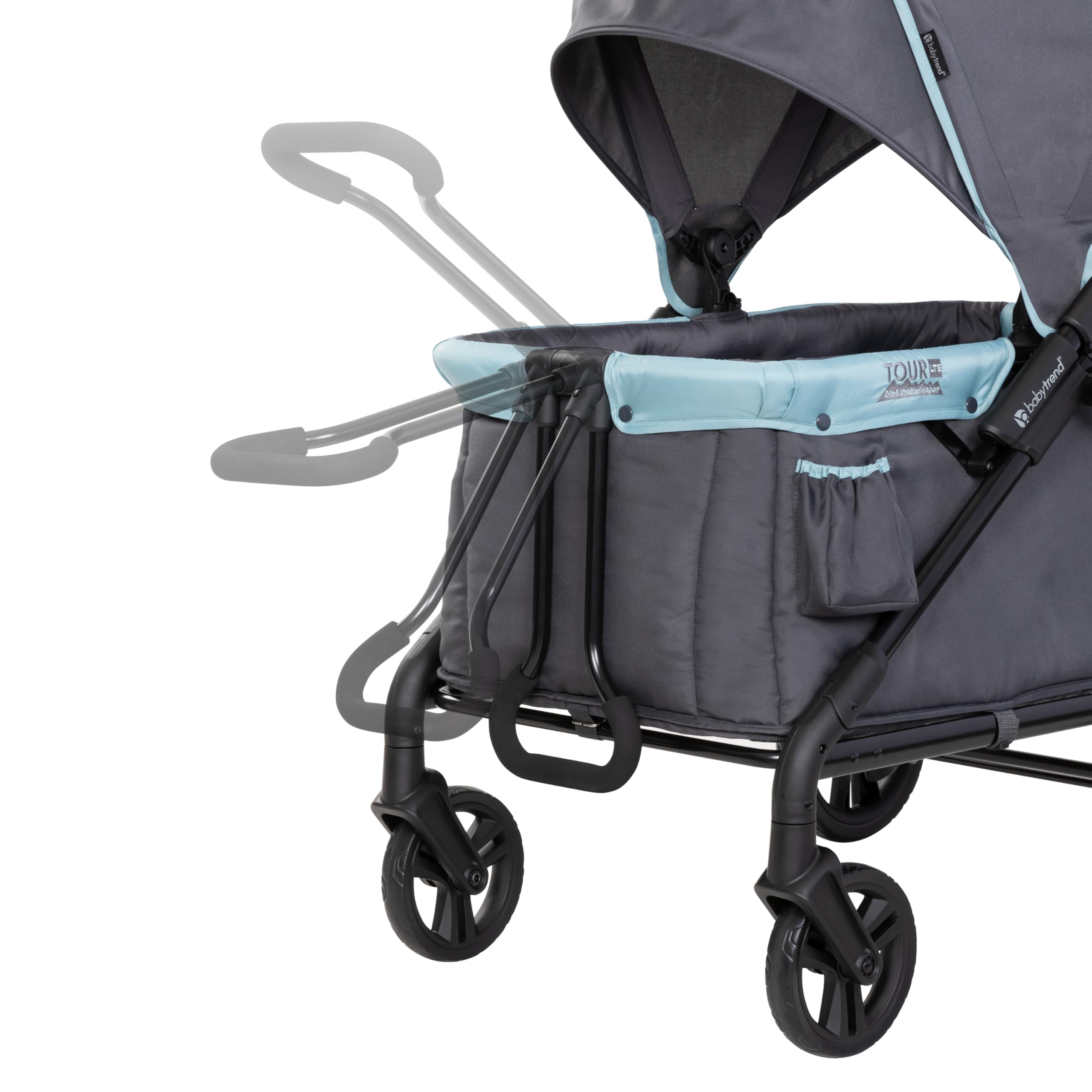 Baby Trend Expedition® LTE 2-in-1 Stroller Wagon - Convertible Stroller & Wagon for Kids, Lightweight & Durable, Desert Blue | Perfect for Park Outings, Beach Trips & Family Adventures
