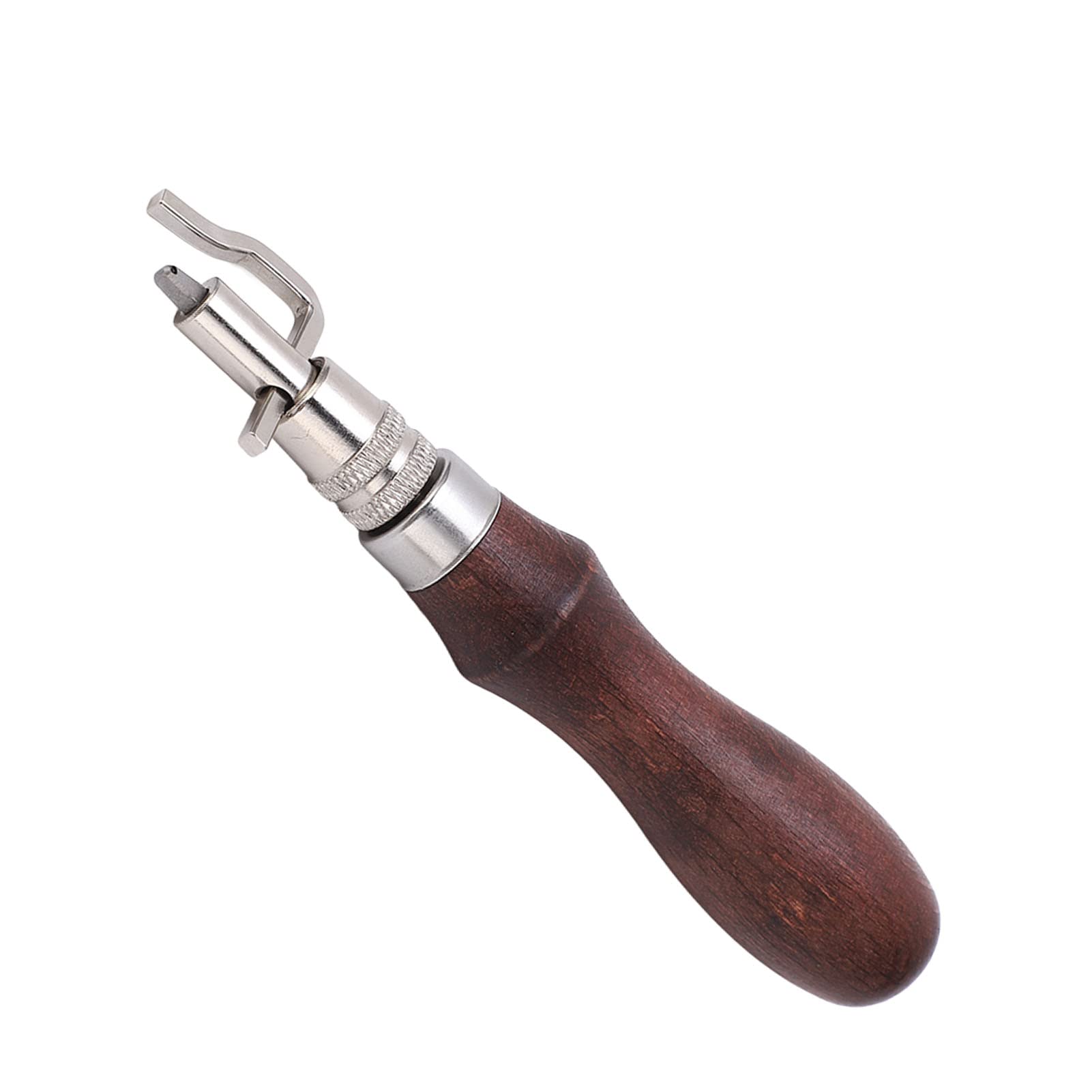 Premium Leather Beveler Tool - 7-in-1 Multi-Function Edge Beveler for Leatherworking | Heavy Duty Stainless Steel & Wood Handle | Perfect for DIY Leather Craft, Belt Making, Wallet Repair & Shoe Restoration