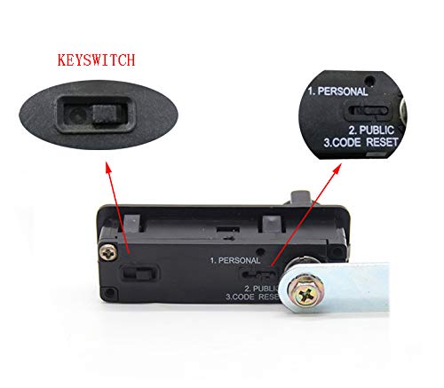 FixtureDisplays 6-Pack Combination Cam Lock with Master Key - Secure Cabinet, Drawer, Donation Box - Works with 22 GA Sheet Metal & 3/4
