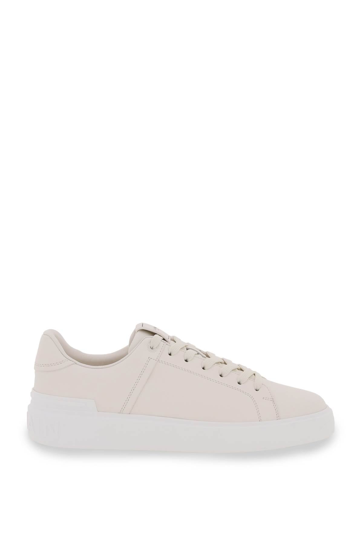 Balmain B Court Sneakers for Women - Luxury White Leather Fashion Sneakers - Comfortable & Stylish for Casual Wear, Running & Gym