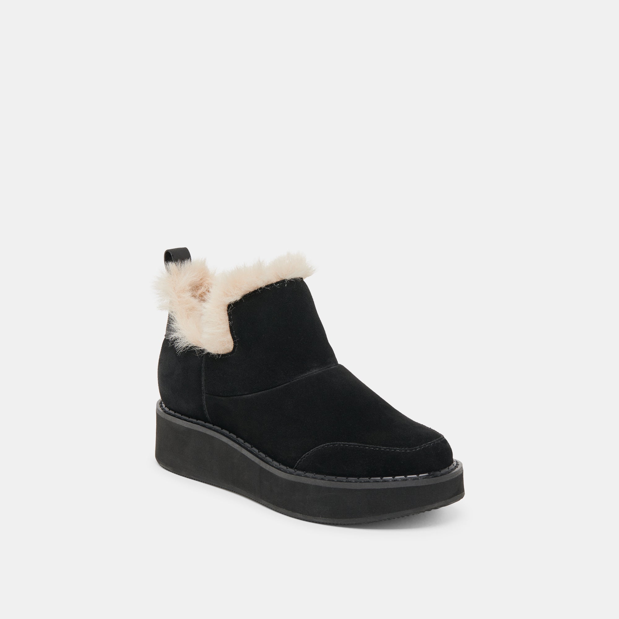 **ARDY Plush H2O Booties - Waterproof Onyx Suede Slippers for Men & Women - Cozy Indoor/Outdoor House Shoes for Winter & Spa**