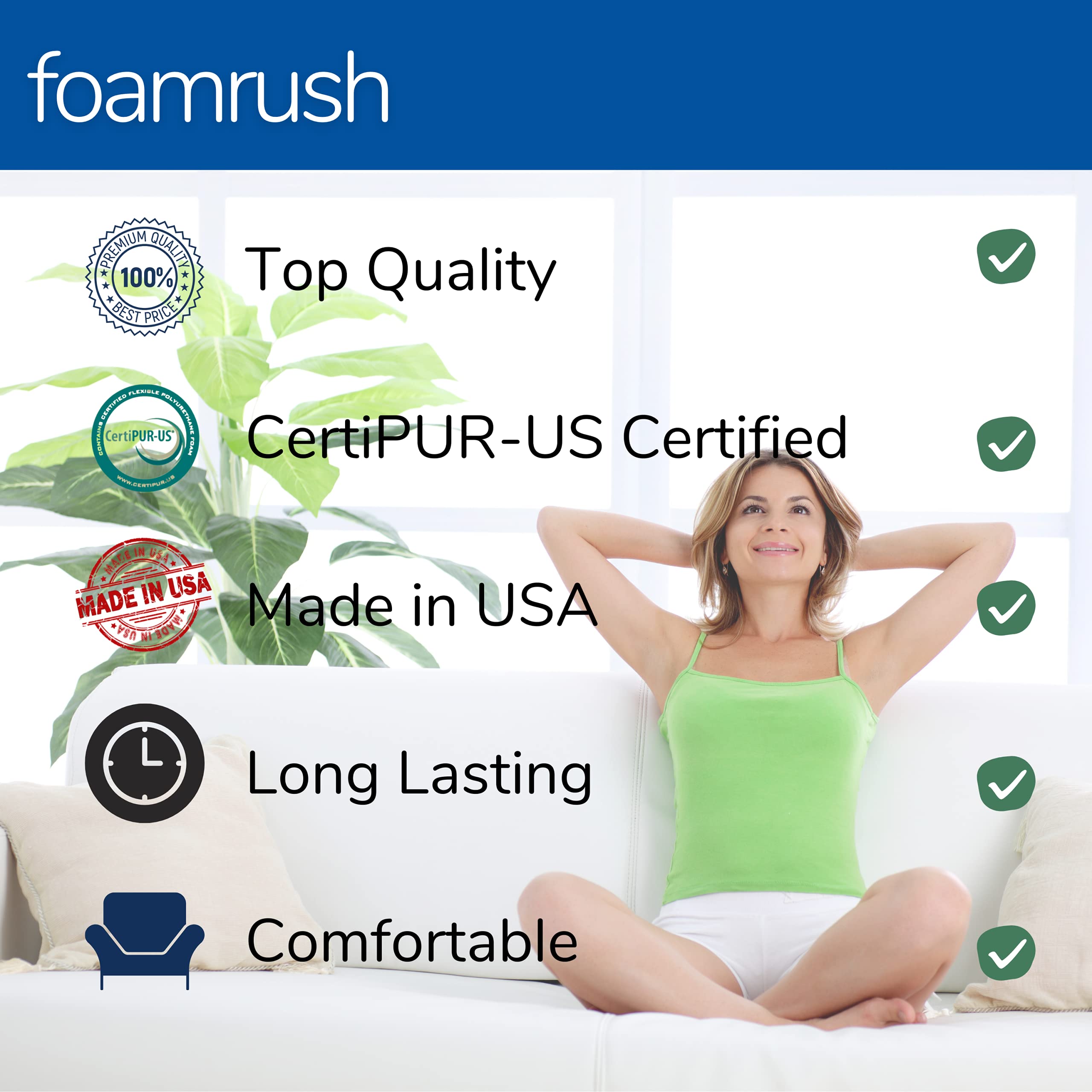 FoamRush 8-Inch Full Size Gel Memory Foam RV Mattress (53