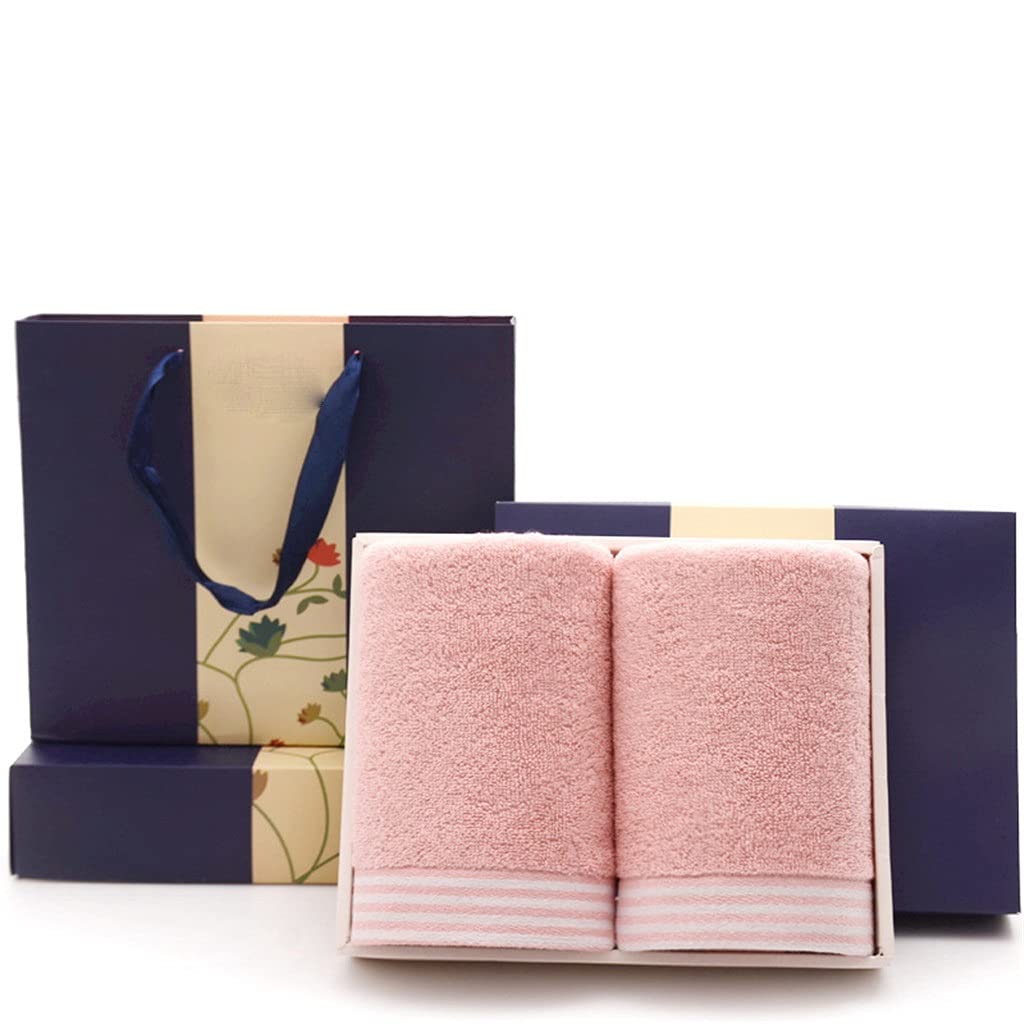 Premium 100% Cotton Towel Set - 2-Pack Luxury Soft & Absorbent Bath Towels for Home, Spa, Wedding Gifts (Personalized Embroidery Option) - Perfect for Bridal Showers, Housewarming & Bathroom Decor