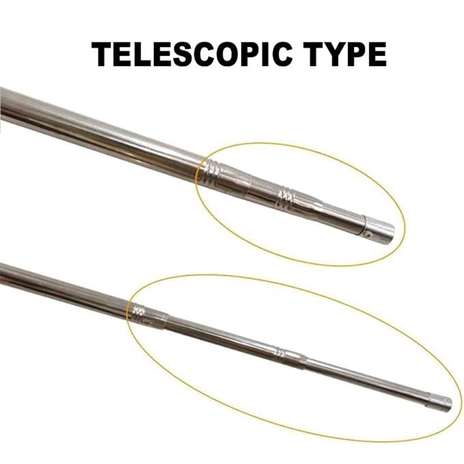 Stainless Steel Telescopic Water Sampler Dipper - 1000ml Capacity, Extendable from 1.25m to 5m (4ft to 16.4ft) - Perfect for Pond, Lake, River & Laboratory Water Testing - Includes Pendulum Beaker & Ladle (Plastic Handle)