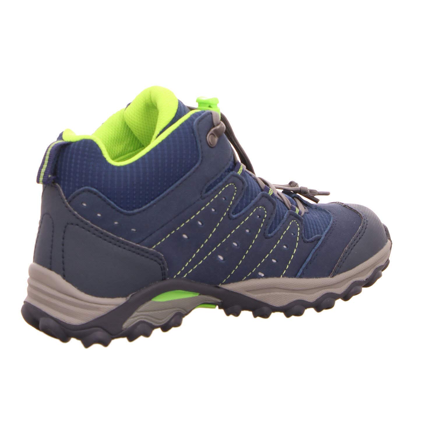 Meindl Boys Kids Lace-up Hiking Boots Waterproof Outdoor Shoes Blue/Lemon Tuam Jr. Size 28.0 EU - Perfect for Hiking, Camping & Outdoor Adventures