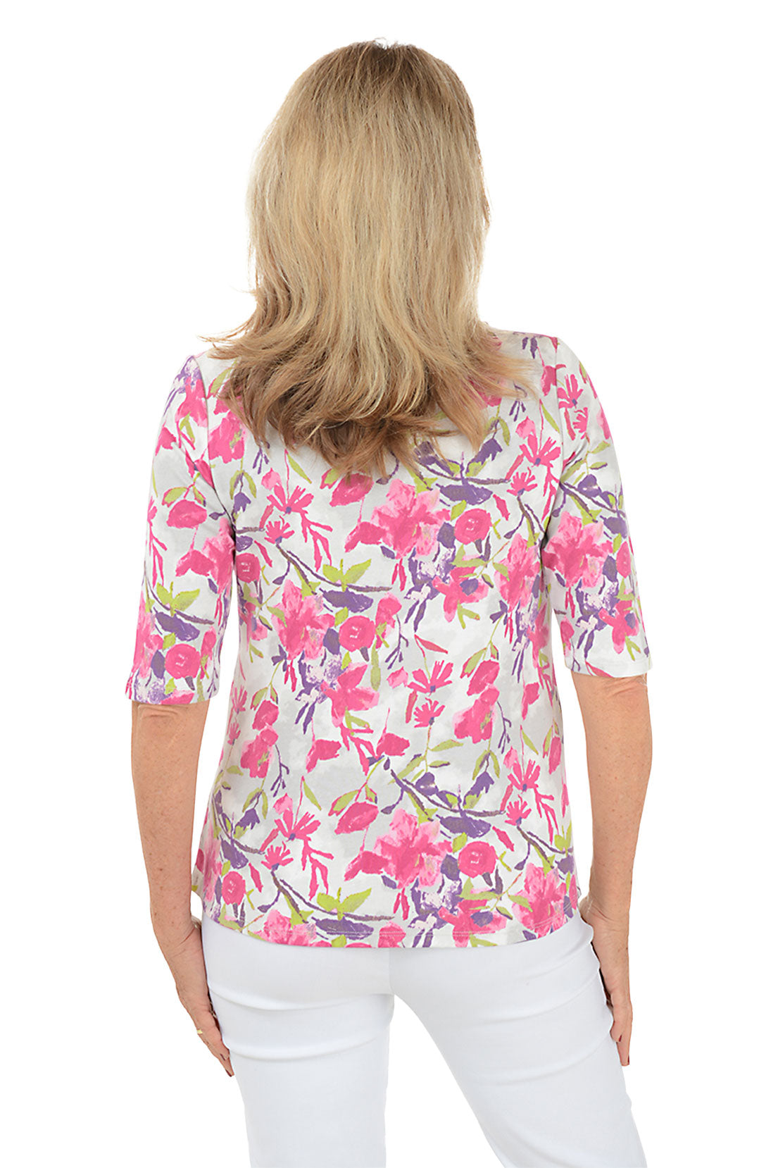 Azalea Women's Cotton 3/4 Sleeve T-Shirt - Soft Casual Blouse for Spring & Summer Outfits | Perfect for Work, Date Night & Weekend Wear