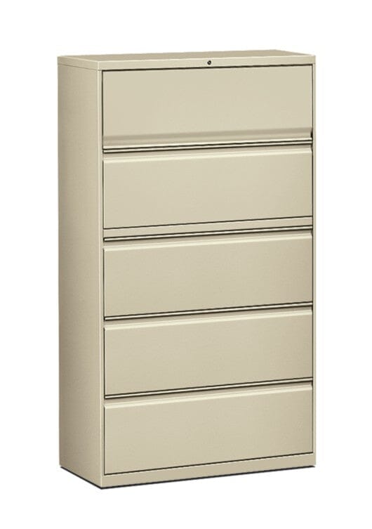 New Hon Lateral File Cabinet - 2-Drawer Steel Office Storage with Lock - Space-Saving Vertical File Organizer for Home & Office Documents (Black)