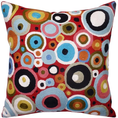Red Polka Dot Pillow Cover