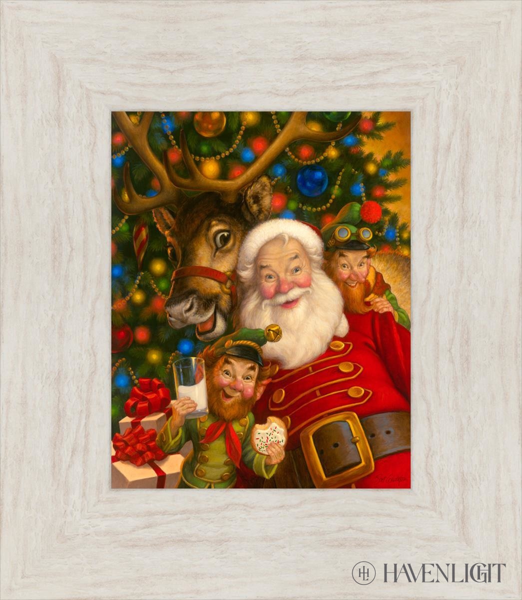Santa's Selfie by Scott Gustafson - Premium Christmas Wall Art for Home Decor | Perfect for Living Room, Bedroom & Holiday Gift Giving