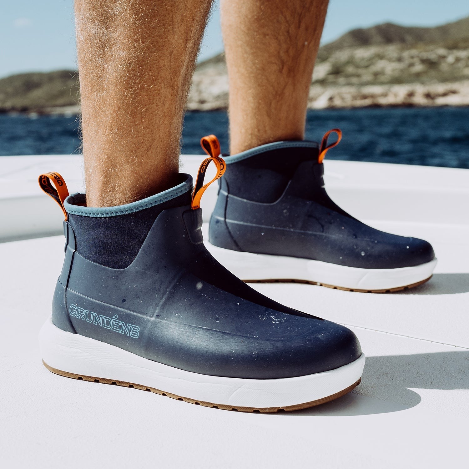 **Grundens Deck Runner Ankle Boots - Waterproof Non-Slip Fishing & Work Boots for Men & Women - Ideal for Boating, Hiking, and Outdoor Adventures**