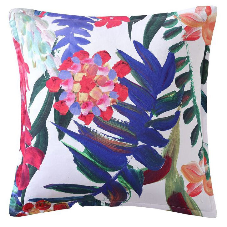 Premium Atherton Tropic European Pillowcase Set - 100% Cotton Luxury Bedding for Home & Hotel Use - Soft Breathable Pillow Covers for Ultimate Comfort in Bedroom, Guest Room, and Vacation Homes