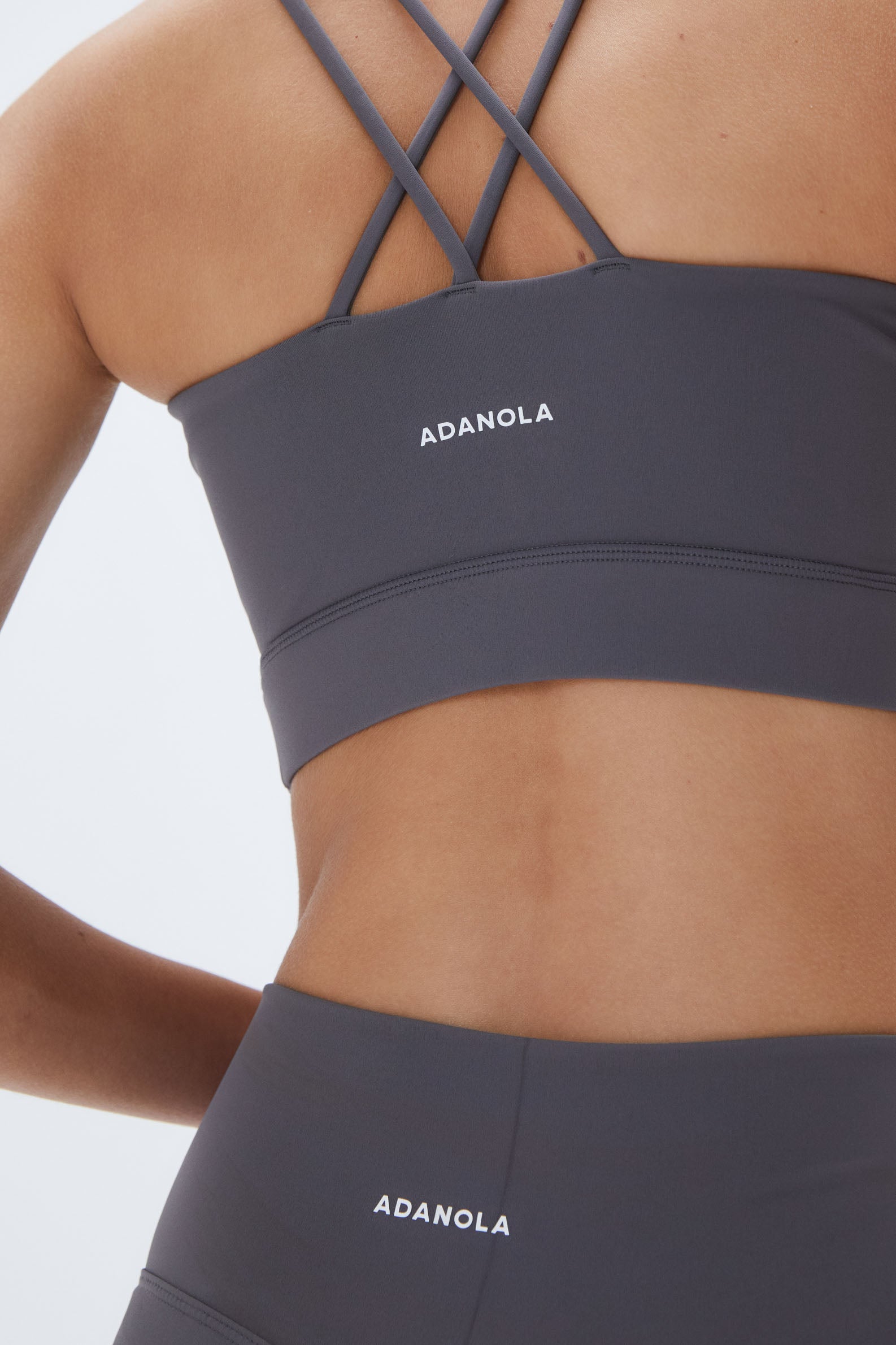 Ultimate Cross Back Bra for Women - Dark Grey - Comfortable & Supportive Sports Bra for Yoga, Gym & Workout
