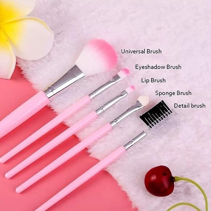 KAARM TYA6155 Makeup Kit with 5 Brushes & 2 Blenders - Perfect for Travel & Daily Use