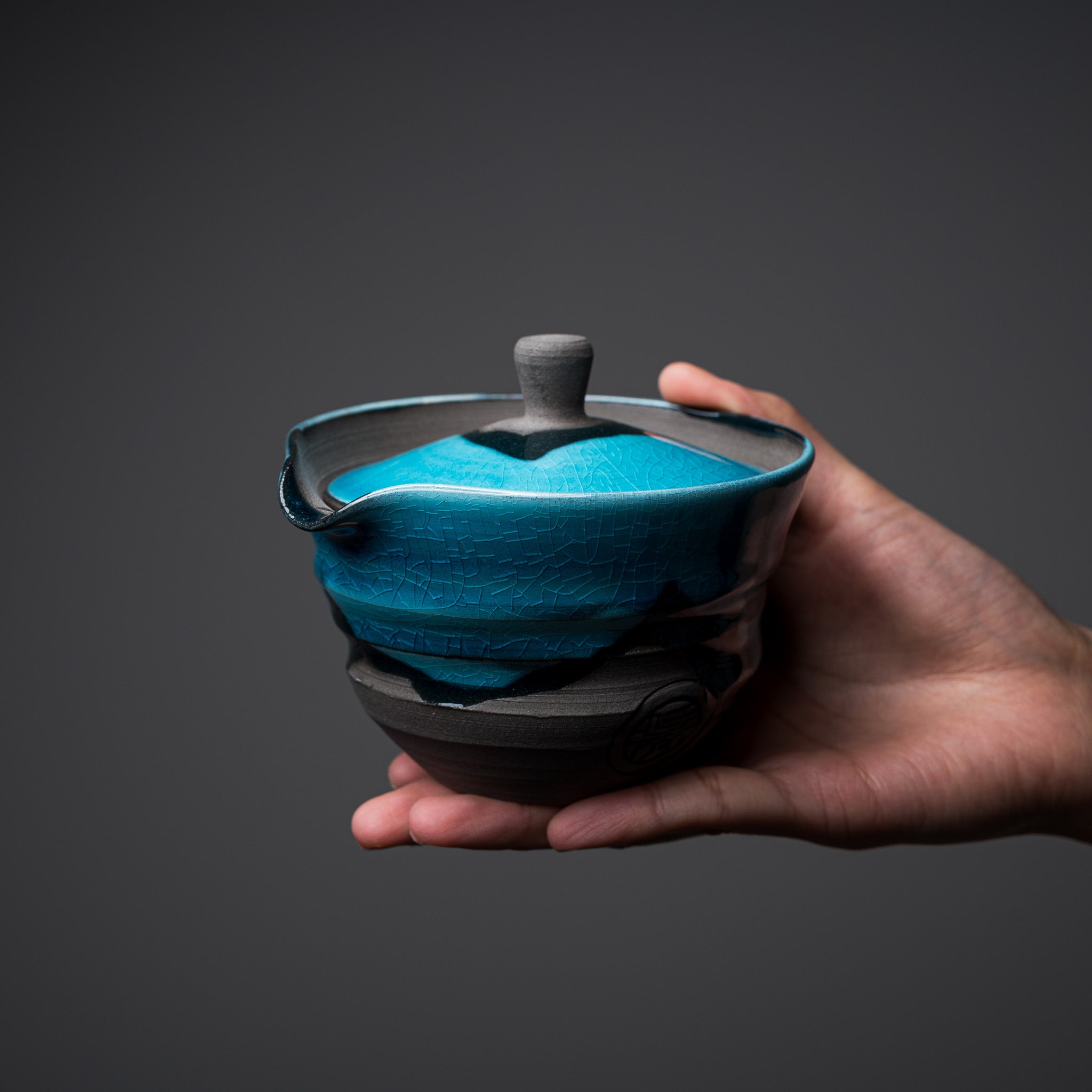 Premium NINSHU Houhin Teapot - Sou Ku (Blue Sky) Japanese Ceramic Teapot for Loose Leaf Tea | Perfect for Matcha, Sencha & Tea Ceremonies