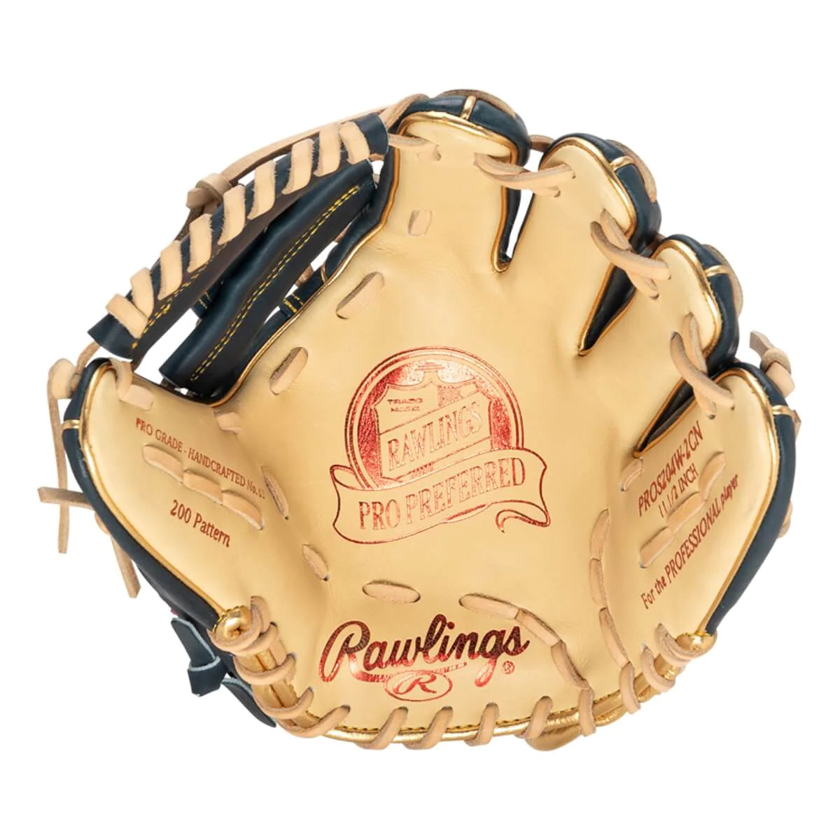 Rawlings Pro Preferred Series Baseball Glove 11.5 Inch PROS204W 2CN - Premium Leather Mitt for Baseball Players, Pitchers & Fielders - Perfect for Training, Games & Professional Play