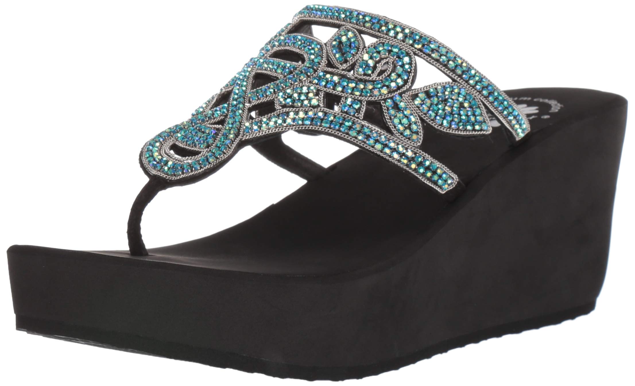 Yellow Box Women's P-Vanesa Wedge Sandal - Comfortable Summer Beach Sandals for Women, Casual Walking Shoes, Fashionable Outdoor Wedge Heels