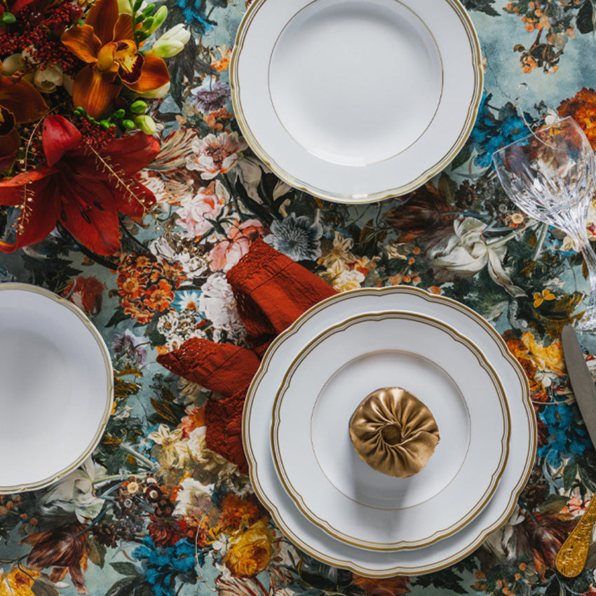 Bernardaud Pompadour Plate - Elegant French Porcelain Dinner Plate for Fine Dining & Special Occasions | Perfect for Weddings, Anniversaries & Luxury Table Settings