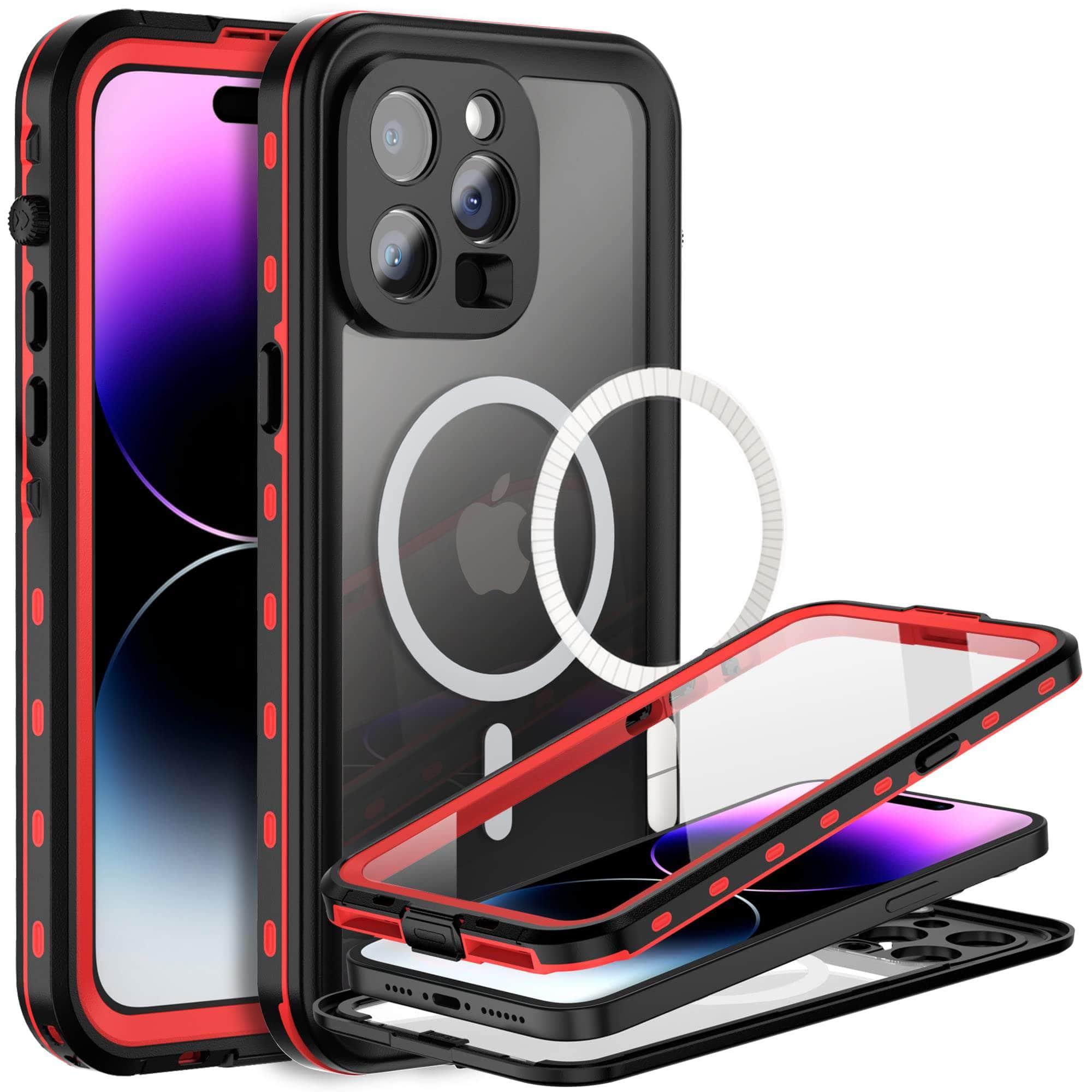 iPhone 15 Pro Max Case - IP68 Waterproof Full Body Protection - Shockproof & Dustproof Phone Cover for Outdoor, Swimming & Extreme Sports