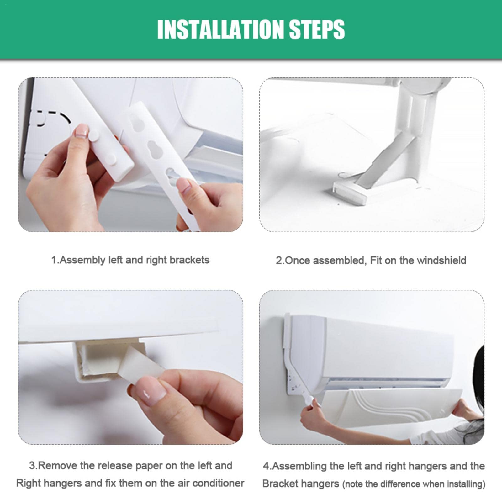 Adjustable Retractable Air Conditioner Air Deflector - Foldable AC Wind Baffle (70-117cm) for Home Cooling | Perfect for Bedroom, Office & Living Room Temperature Control