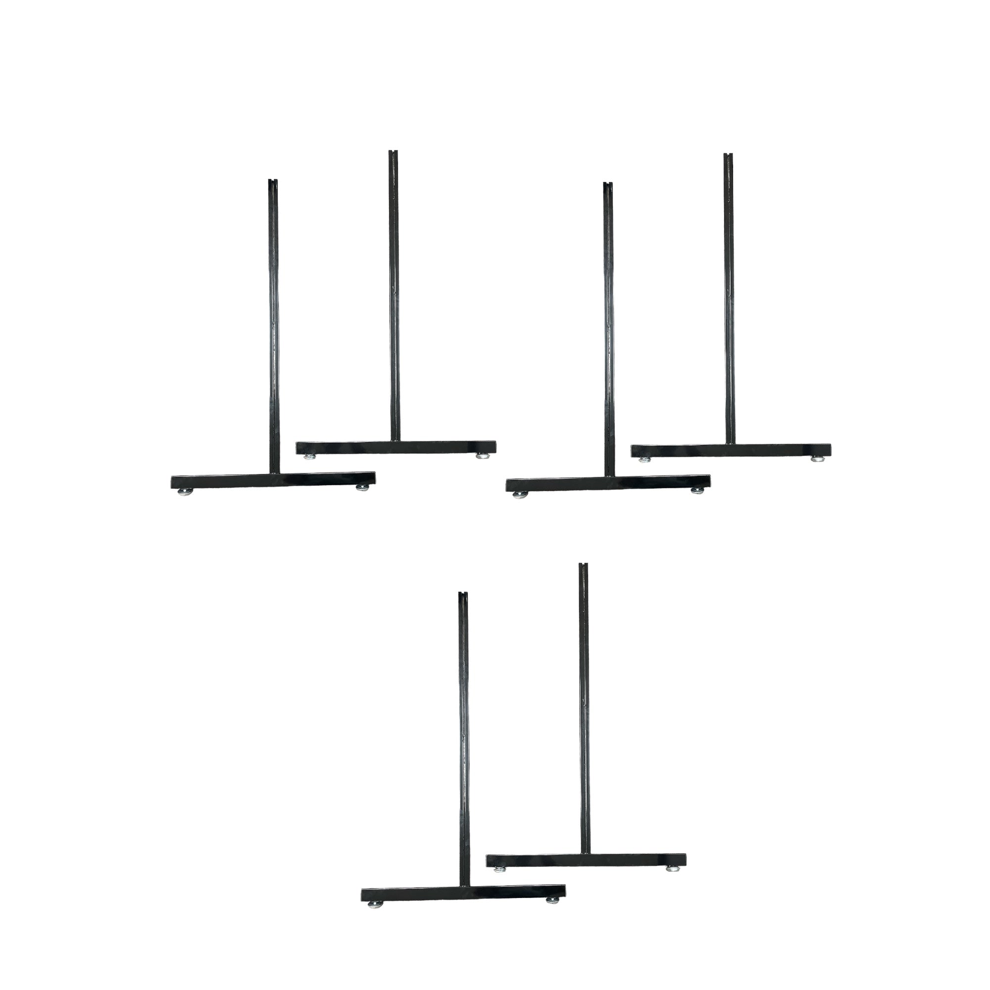 EZ Slide-On Gridwall Legs - Pack of 3 Sets - No Tools Required - Perfect for Retail Stores & Boutique Displays