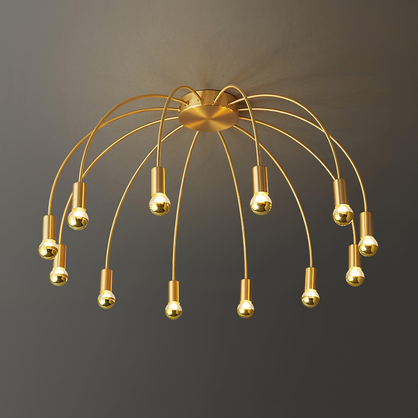 Modern Fireworks Ceiling Light Fixture - LED Chandelier for Living Room, Bedroom & Dining Room - Elegant Home Decor Lighting for Parties & Special Occasions