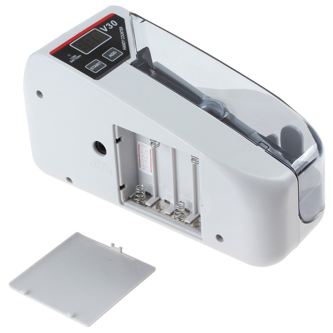 OriGlam YBC-V30 Mini Portable Money Counter Machine - Fast & Accurate Bill Counting for Cash, Currency, Banknotes - Perfect for Small Businesses, Retail Stores, Banks & Home Use