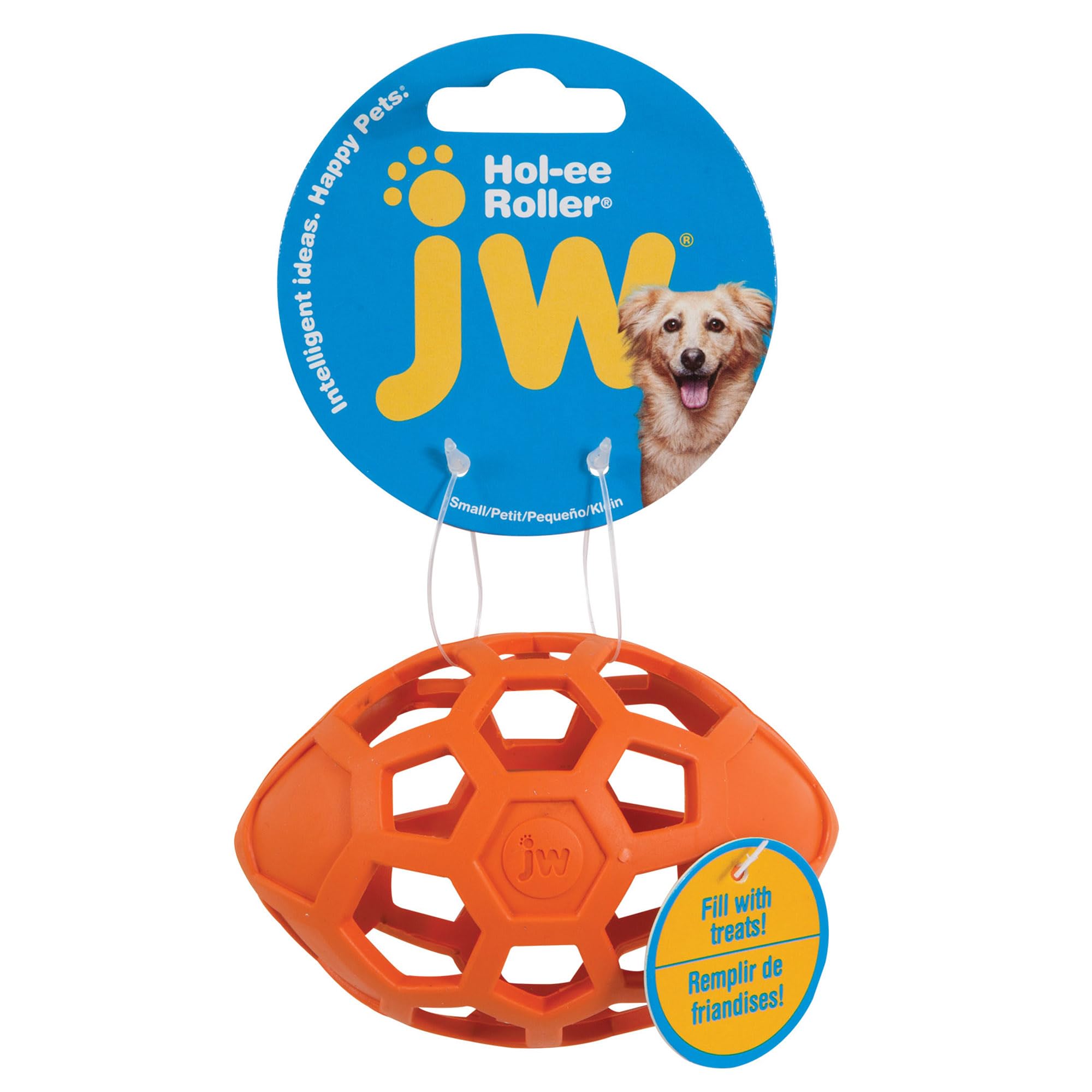 JW Pet Hol-ee Roller Egg Dog Chew Puzzle Toy - Small Durable Interactive Treat Dispenser for Puppies & Small Dogs - Perfect for Indoor Play, Training & Mental Stimulation