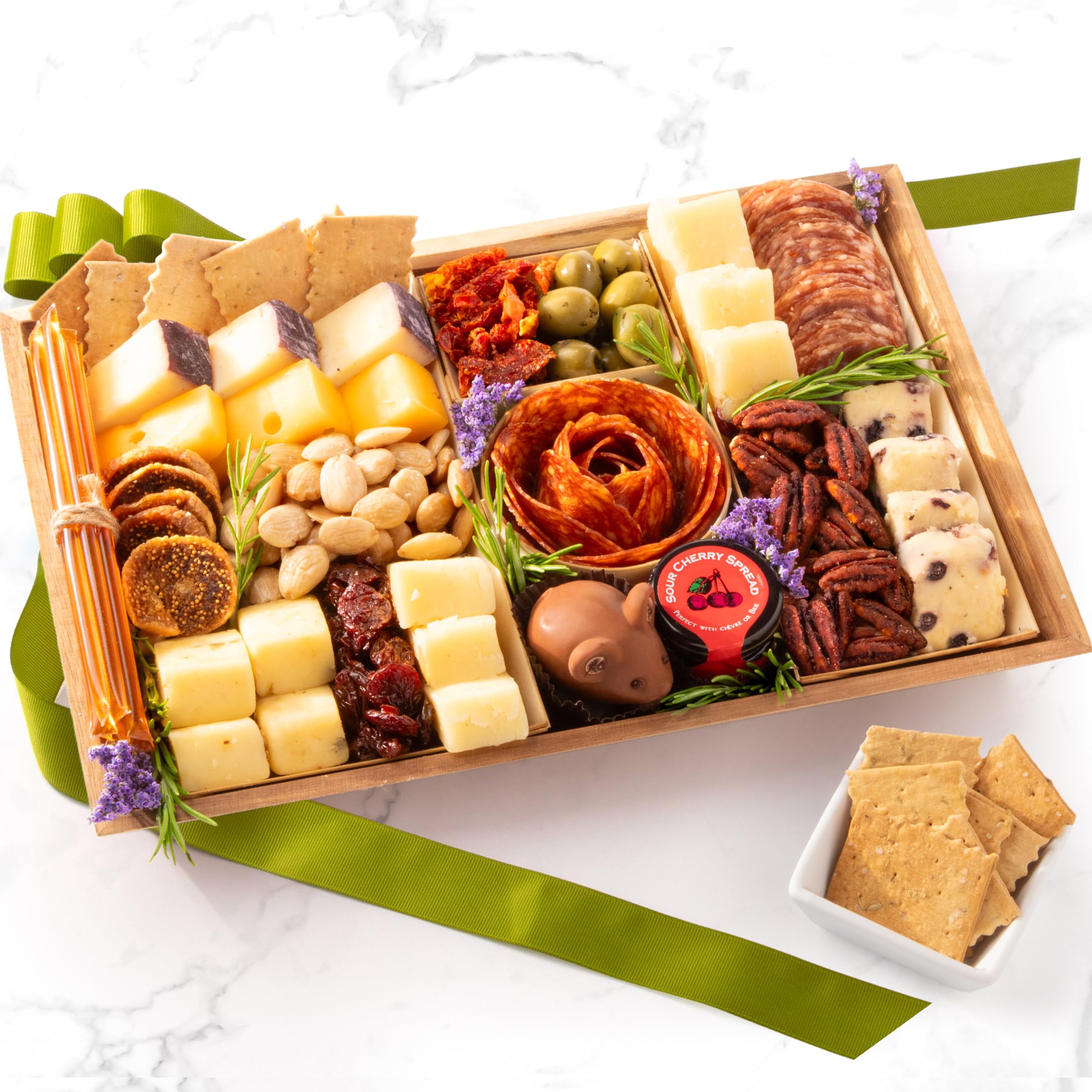 Premium Nibble Charcuterie Board - Ready-to-Eat Gourmet Meat & Cheese Platter for 4-5 People | Perfect for Birthdays, Christmas, Holidays & Corporate Gifts | Elegant Entertaining & Party Appetizer