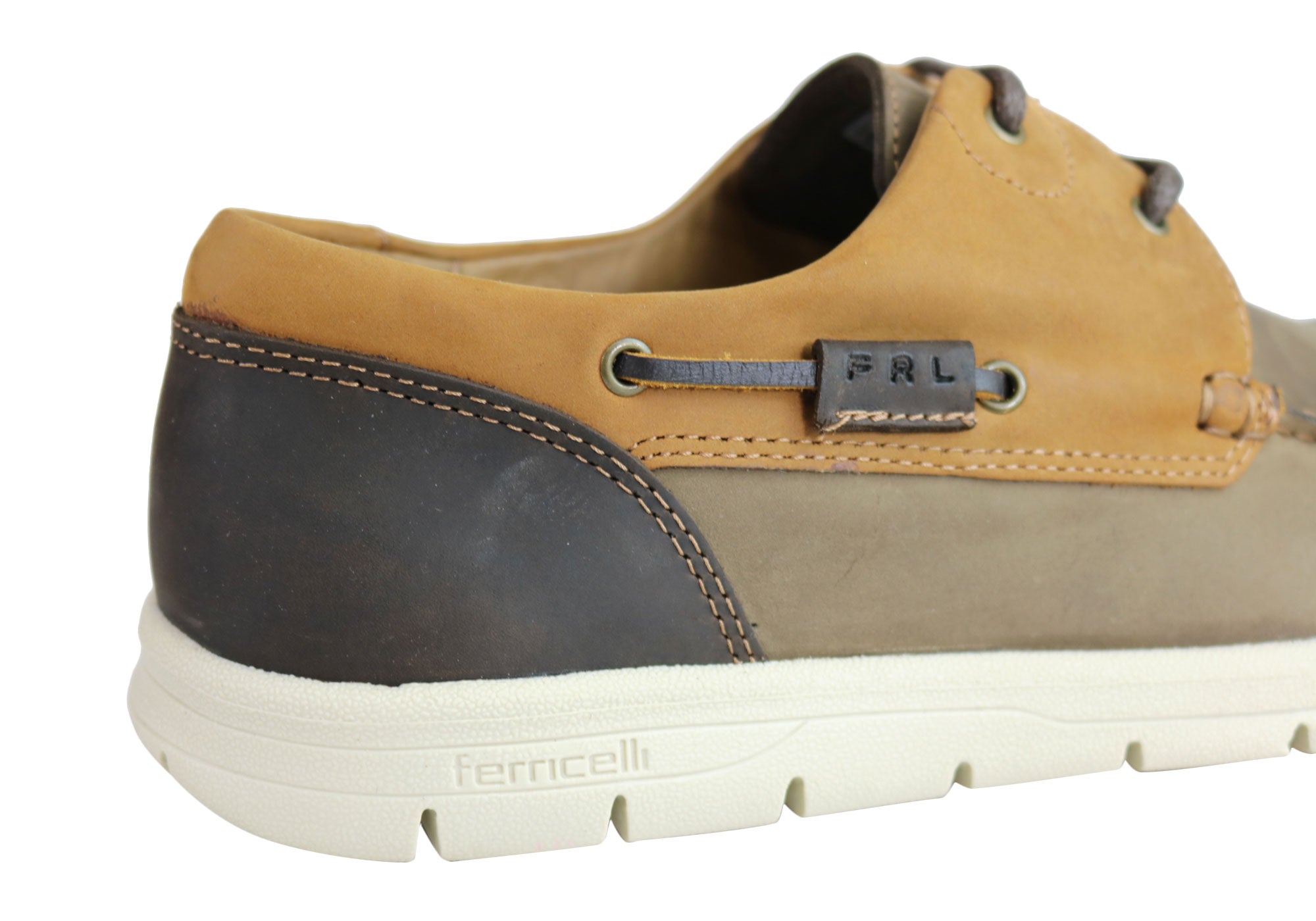 Ferricelli Men's Comfortable Cushioned Leather Lace-Up Casual Shoes - Perfect for Work, Walking & Everyday Wear