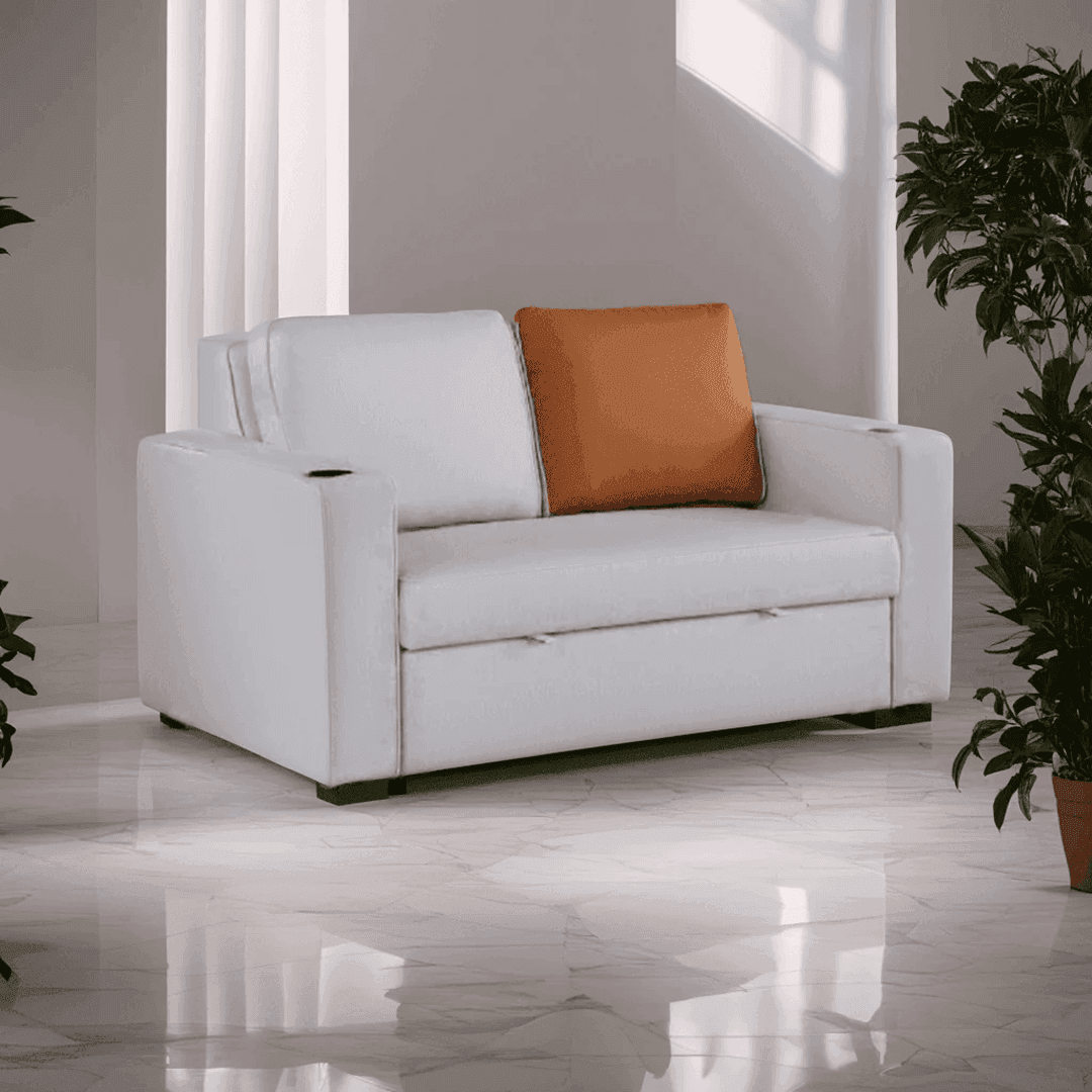 Kendrick Convertible Sofa Bed - Water Repellent Fabric for Living Room, Guest Room & Small Spaces | Comfortable Sleeper Sofa for Overnight Guests
