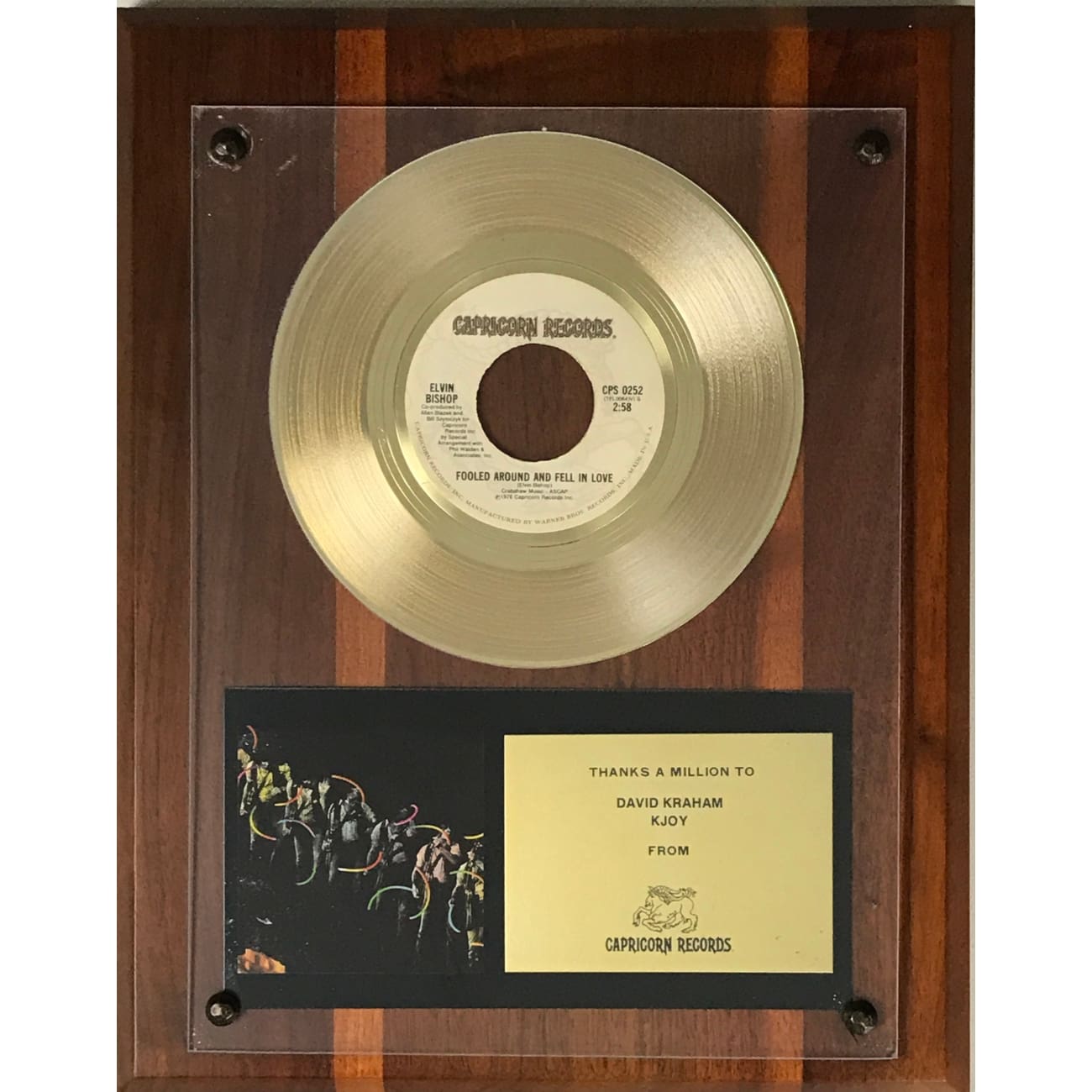 Elvin Bishop Fooled Around And Fell In Love Vinyl Record 45 RPM - 1976 Capricorn Records Award-Winning Classic Soul Song - Perfect for Vintage Music Collectors & Retro Home Decor