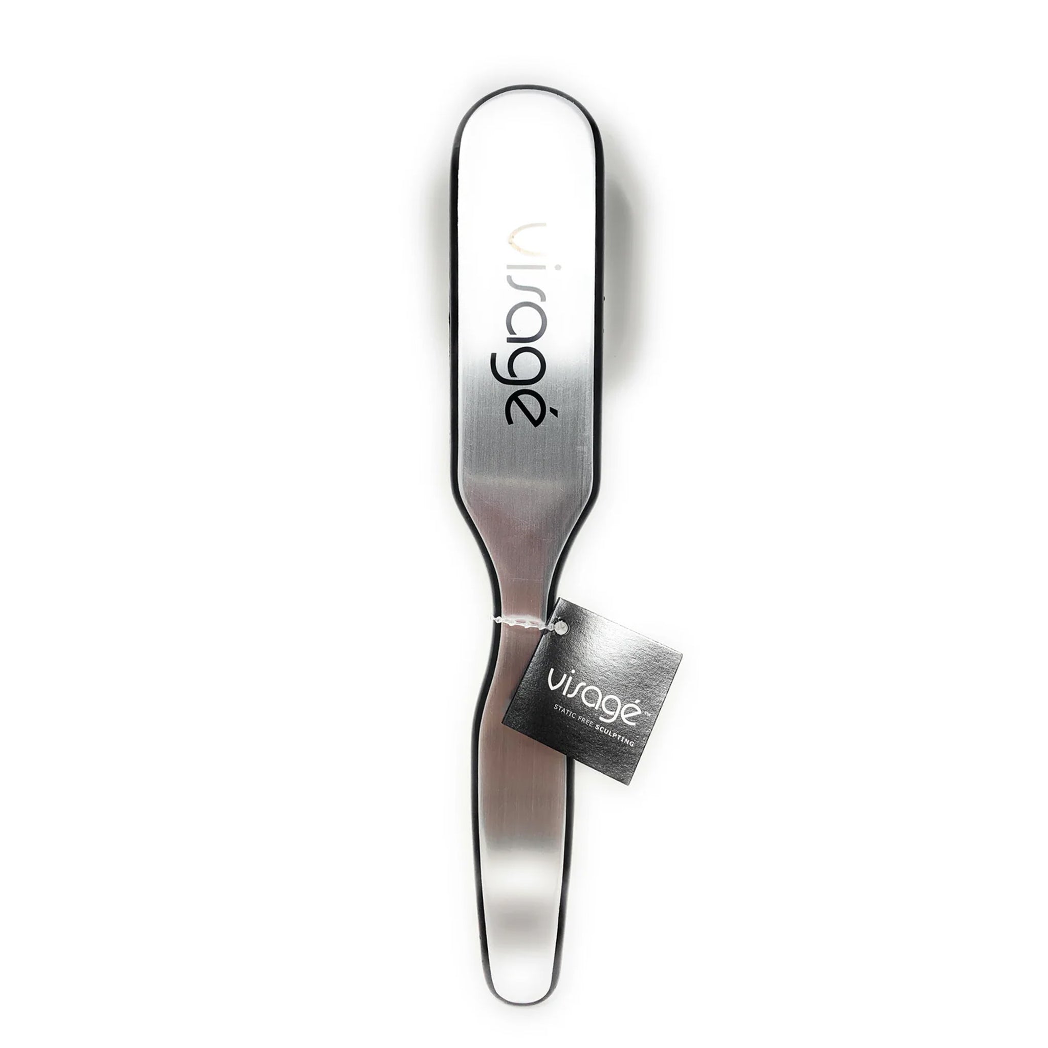 Static-Free Sculpting Cushioned Hair Brush for Men & Women - Cricket Visage #390 (Silver/Black) | Perfect for Styling, Detangling & Smoothing Hair at Home or Salon