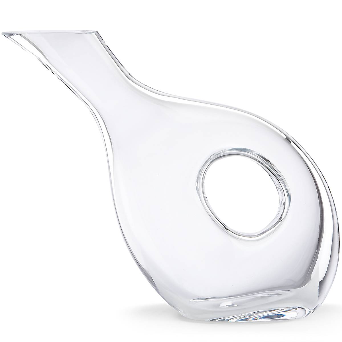 Tuscany Classics Elegant Glass Wine Decanter with Pierced Design - Perfect for Red Wine Aeration and Dinner Parties