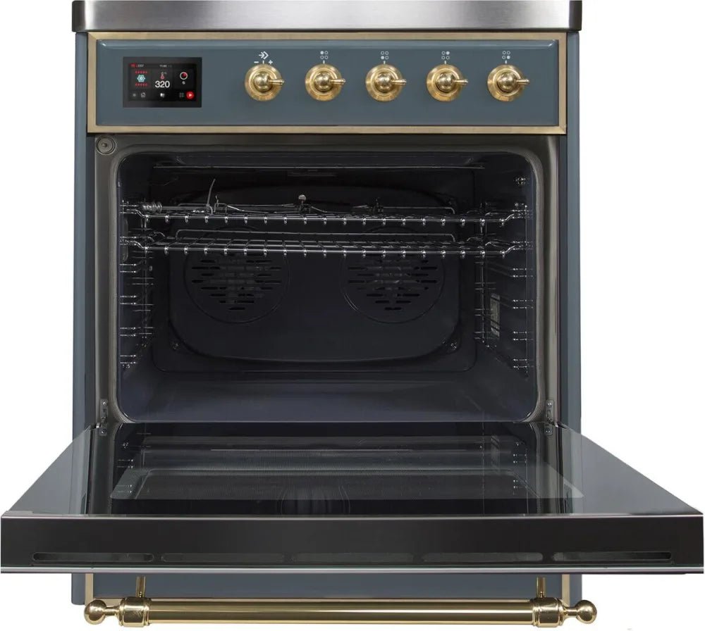 ILVE 30 Inch Majestic II Series Induction Range with 4 Elements - Electric Stove & Oven (UMI30NE3BGG) - Perfect for Modern Kitchens & Professional Cooking