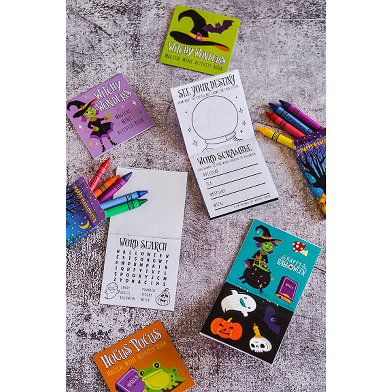 Halloween Crayons Bulk Pack - 24 Count (2 Dozen) Non-Toxic Art Supplies for Kids - Perfect for Classroom, Party Favors & Trick or Treat Gifts