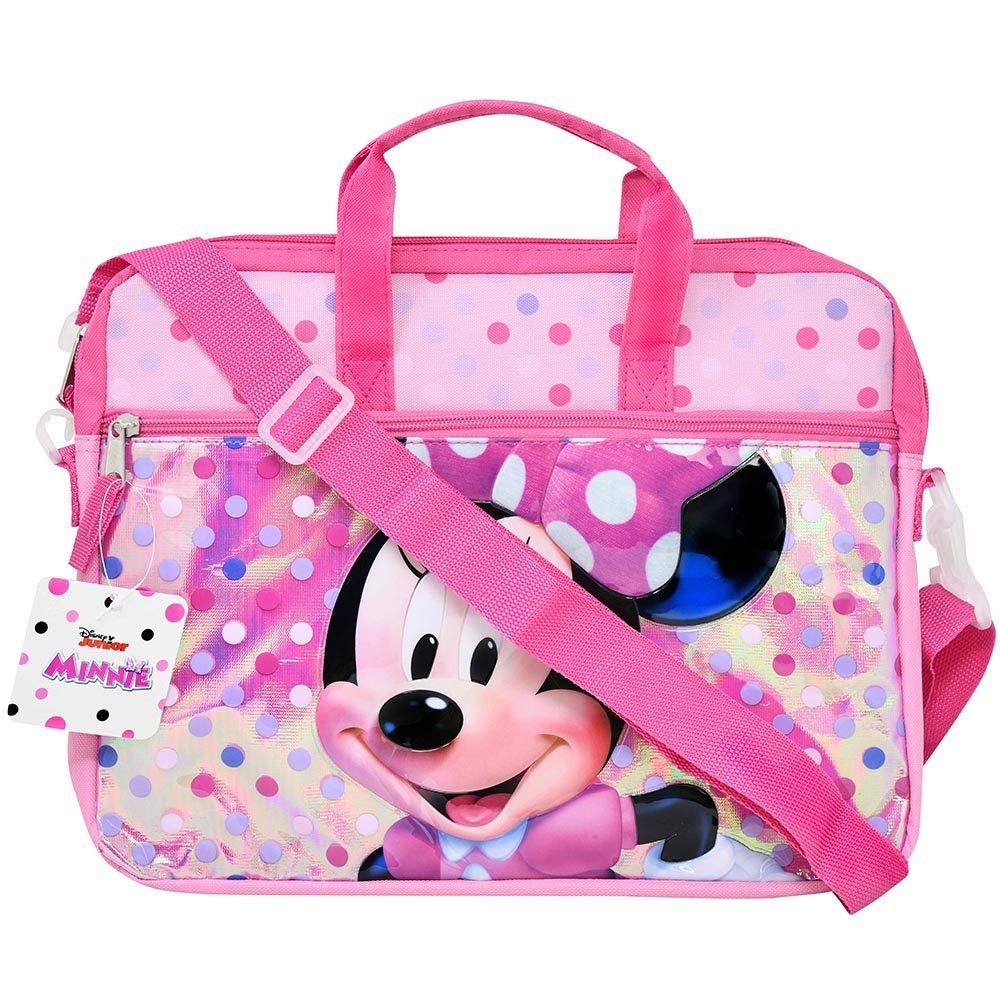 Minnie Mouse Tablet Bag with Shoulder Strap - Lightweight & Durable Kids Tablet Case for iPad, Samsung - Perfect for School, Travel & Disney Trips