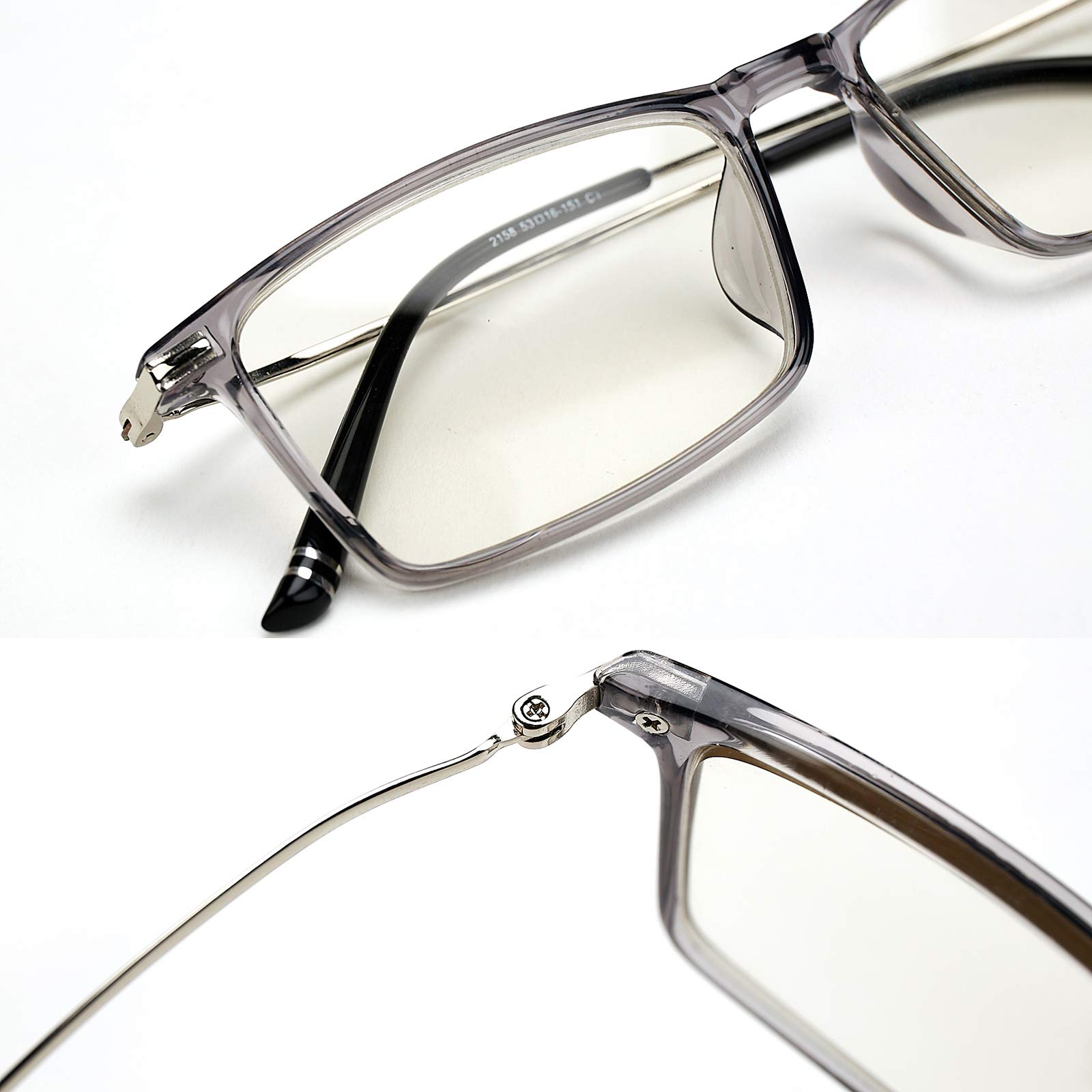 Progressive Multifocal Computer Reading Glasses for Men & Women - Anti-Blue Light Presbyopia Eyewear for Office Work, Gaming & Screen Time