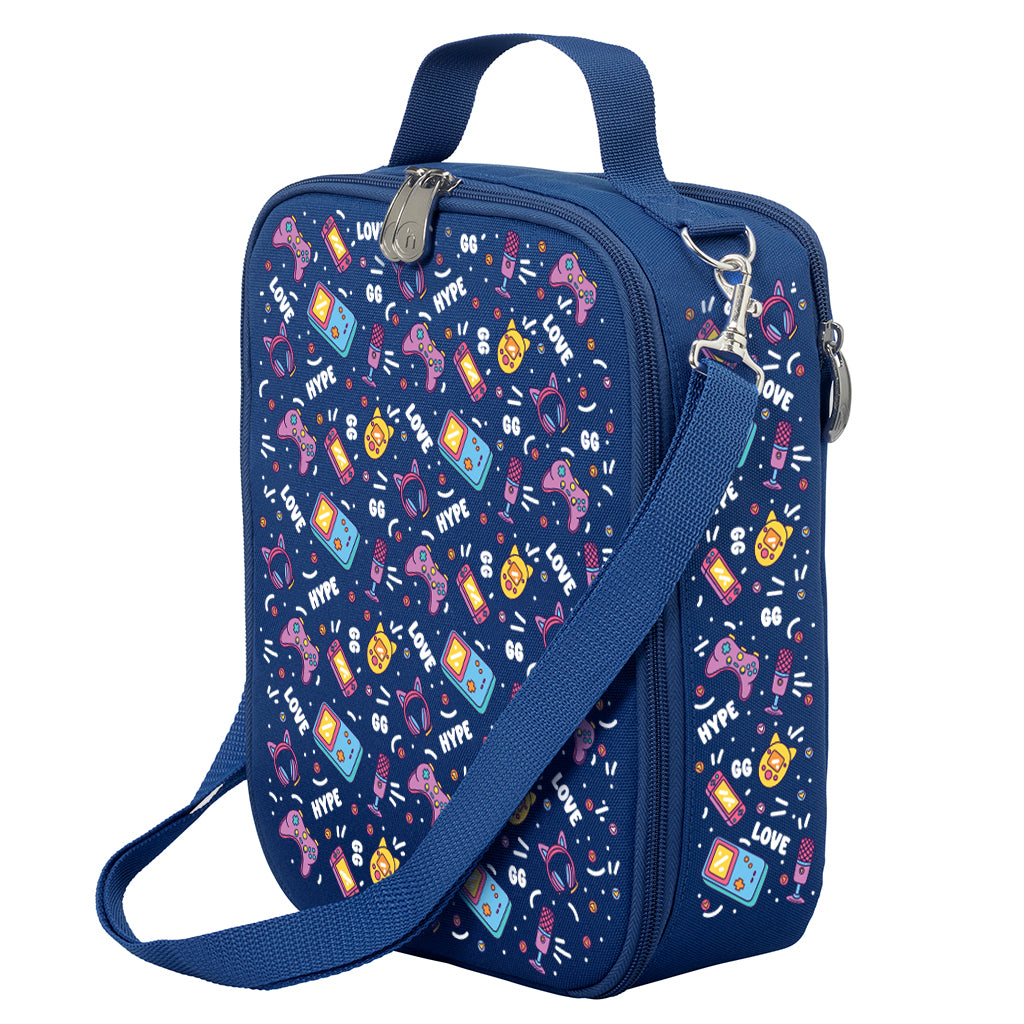 Pixel Chick Large Insulated Lunch Bag for Women & Men - Reusable Cooler Tote for Work, School, Picnics & Outdoor Activities