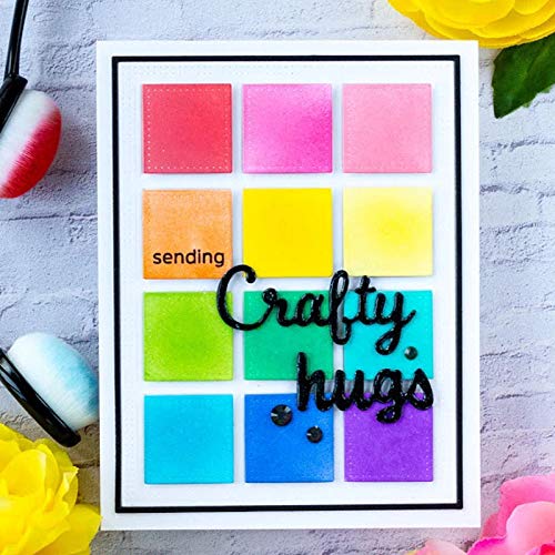 Dotted Square Frame Metal Cutting Dies for Card Making, Scrapbooking, DIY Crafts | Die Cut Templates for Photo Albums, Paper Decor & Art Projects | Perfect for Greeting Cards, Invitations & Memory Books