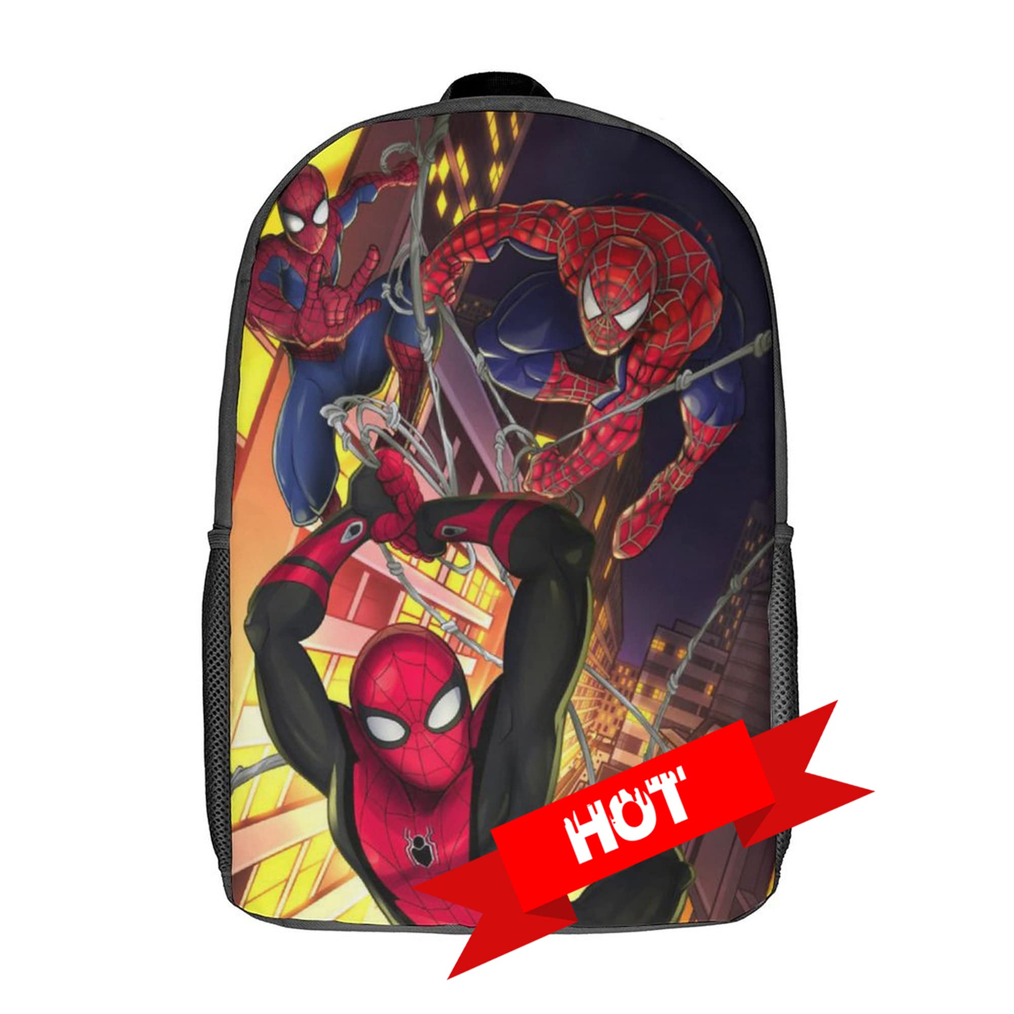 **Spiderman Backpack for Boys & Girls - Durable Unisex Anime Cartoon School Backpack for Teens - Lightweight Travel Daypack & Bookbag for School, College, Hiking & Daily Use**