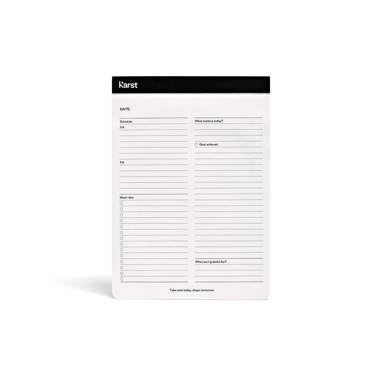 Daily Action Pad A4 - Premium Productivity Planner for Goal Setting & Time Management - Perfect for Office, School & Home Organization