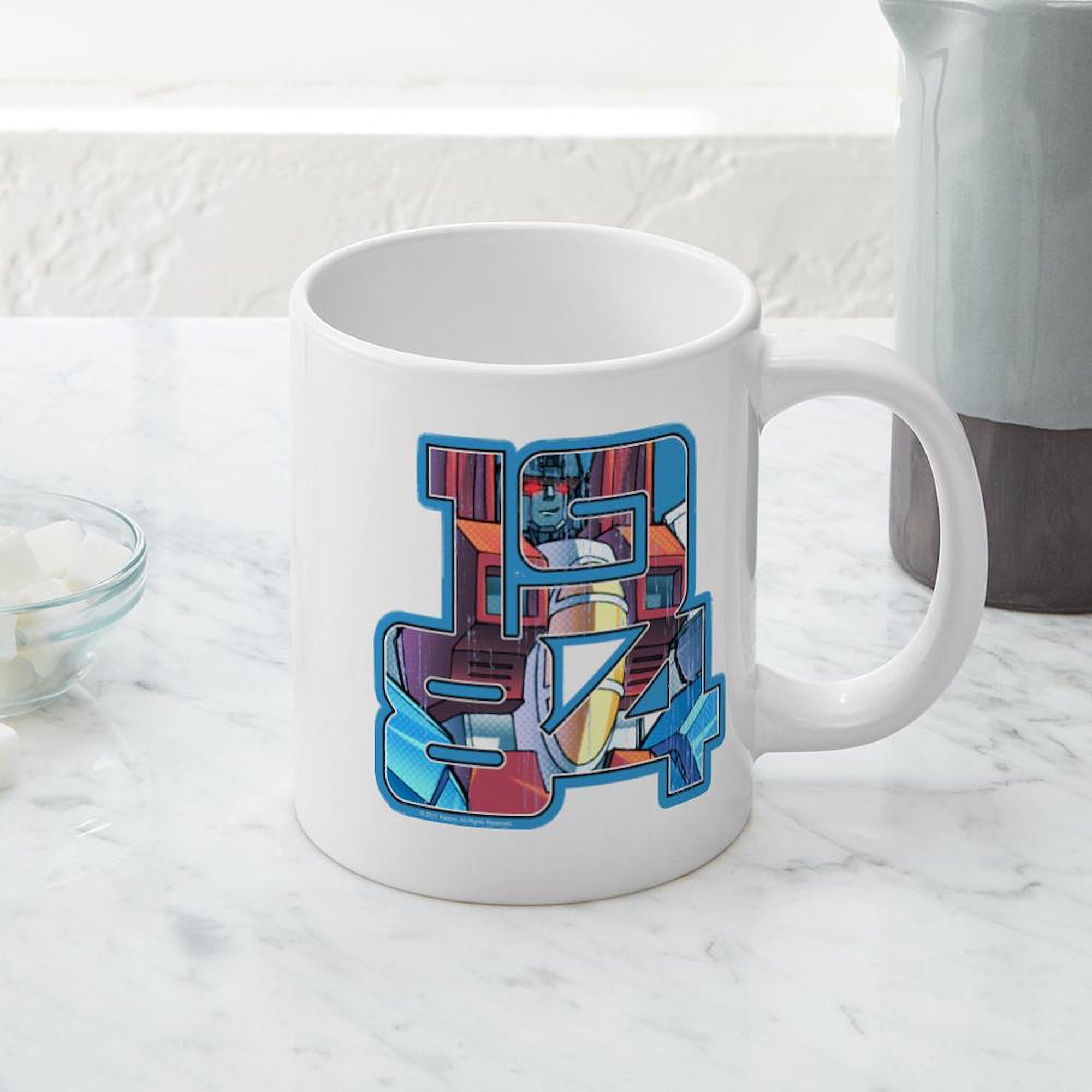Starscream 1984 20 oz Ceramic Coffee Mega Mug | Transformers Themed Large Coffee Cup | Perfect for Office, Home & Gifts for Transformers Fans
