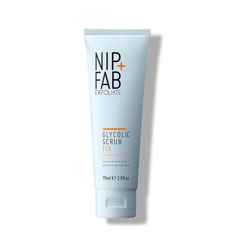 Nip + Fab Glycolic Scrub Fix - Exfoliating Face Scrub for Glowing Skin | Daily Facial Cleanser with Glycolic Acid | Perfect for Acne-Prone & Dull Skin Care Routine