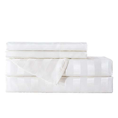 Striped Ivory White
