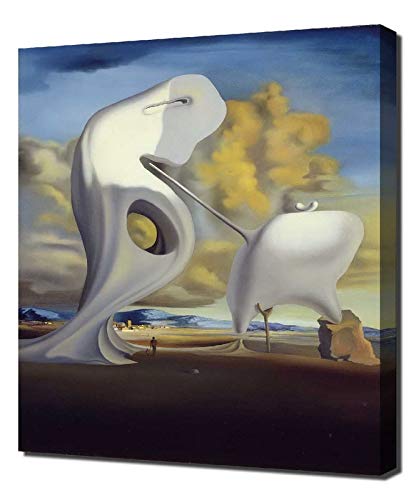 Salvador Dali 1933 Angelus Arquitectonico de Millet Canvas Art Print - Stretched Wall Decor - Ready to Hang - Perfect for Living Room, Bedroom & Office Decor