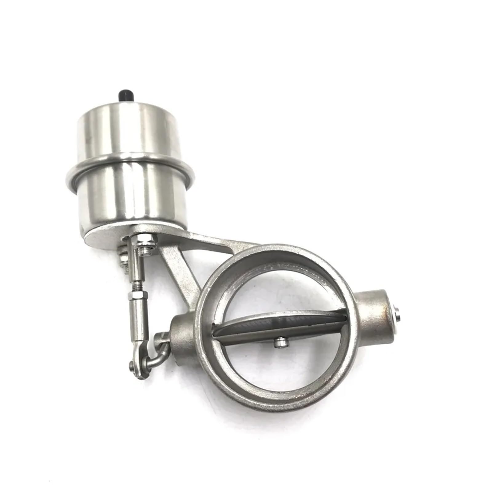 3'' 76MM Stainless Steel Exhaust Cutout Valve Kit with Vacuum Actuator - Open Style for Performance Cars & Trucks - Boost Sound & Power for Racing, Off-Road & Custom Builds