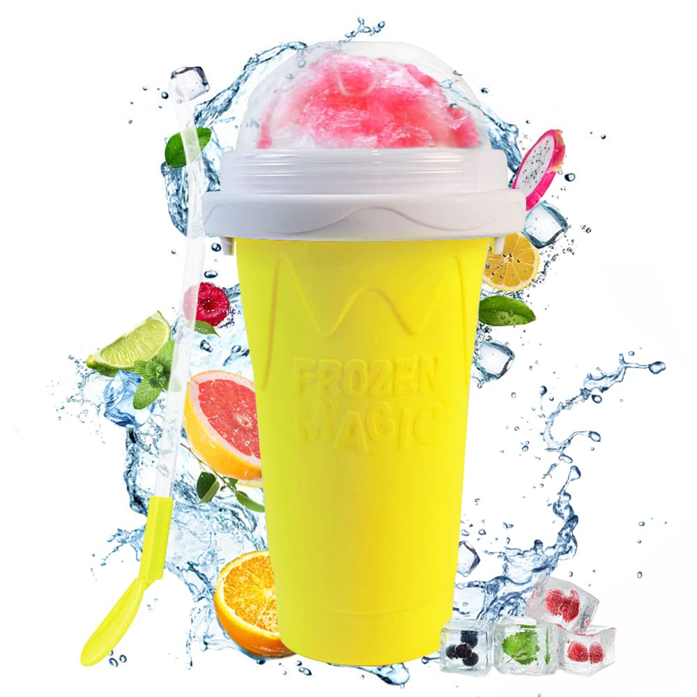 Magic Slushie Maker Cup - Quick Frozen Smoothie & Milkshake Machine for Kids & Family - DIY Homemade Ice Cream Maker - Perfect for Summer Parties, BBQs & Backyard Fun
