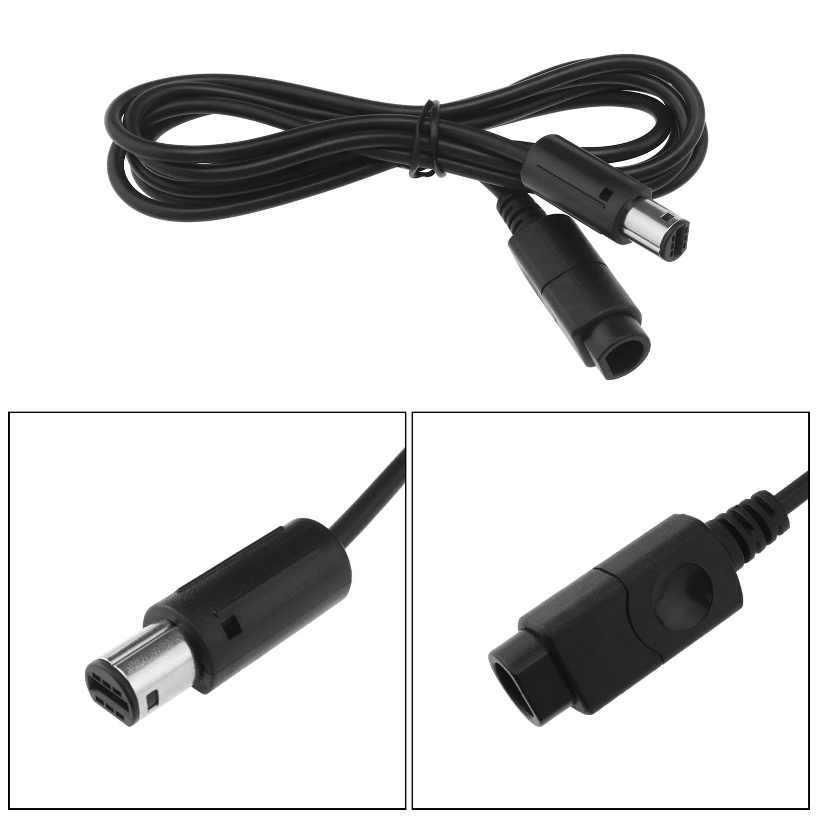 YINETCH 4-Pack Game Controller Extension Cables for Nintendo Gamecube & Wii - 1.8m/5.9ft - Perfect for Multiplayer Gaming & Comfortable Play from Distance