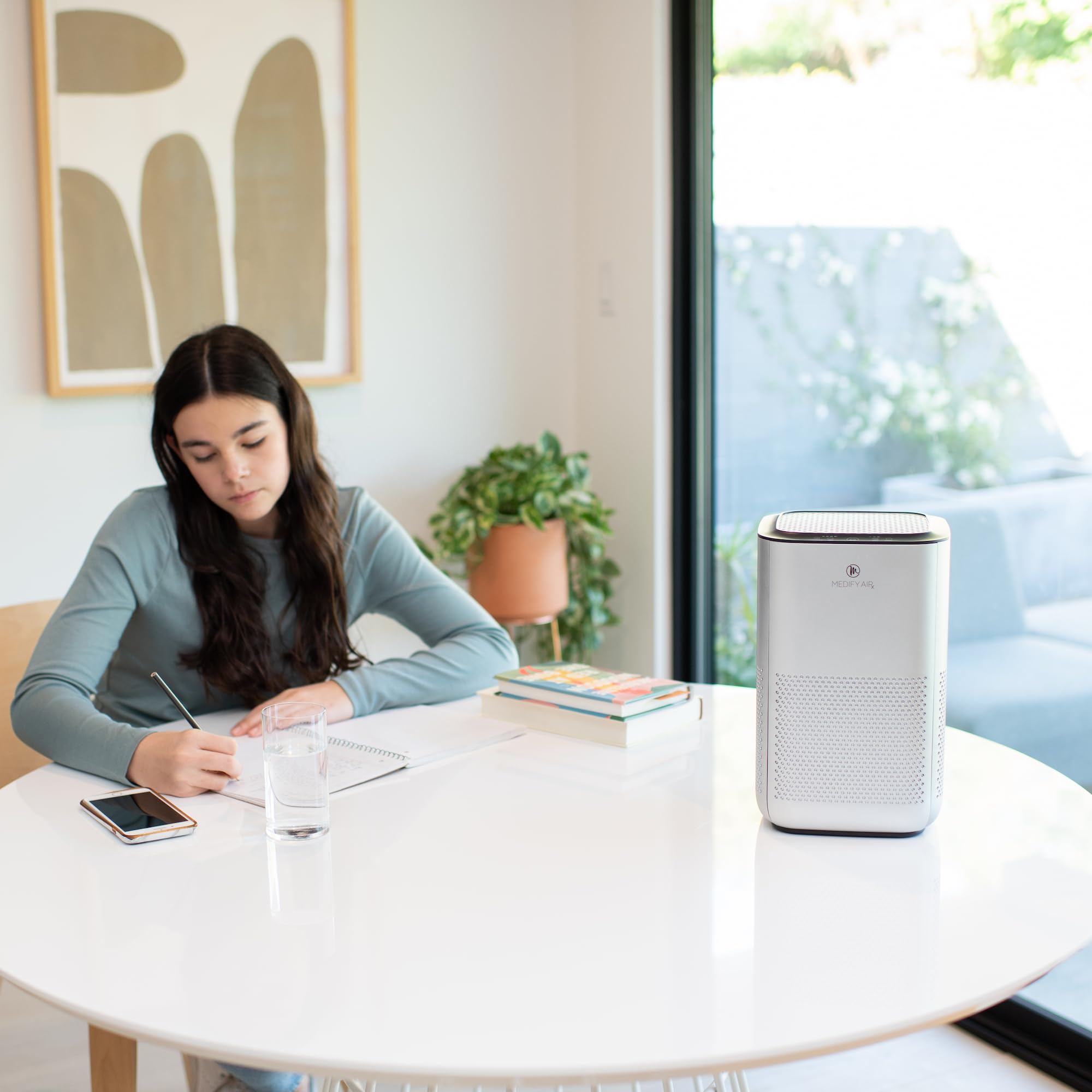 Medify MA-15 True HEPA H13 Air Purifier - 2 Pack | Covers 585 sq ft in 1 Hour | Removes Allergens, Smoke, Wildfire Smoke, Dust, Odors, Pollen & Pet Dander (Down to 0.1 Microns) | Silver | Perfect for Bedrooms, Living Rooms & Offices