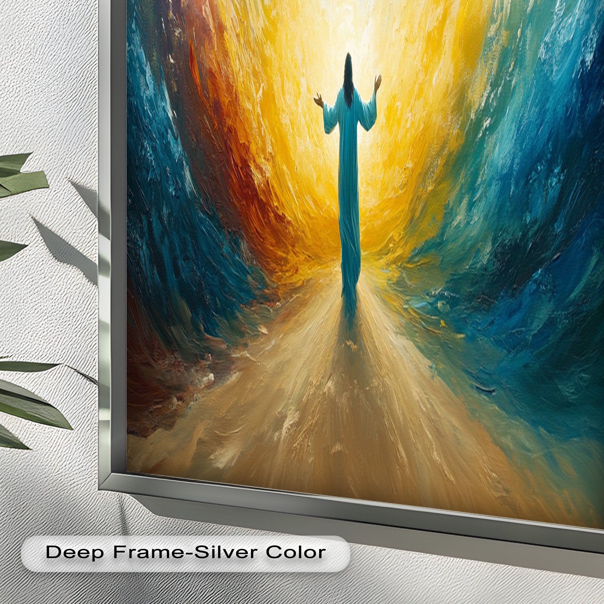 1 Corinthians 13:13 Faith Hope Love Bible Verse Oil Painting - Christian Home Decor, Church Wall Art, Inspirational Gift for Weddings & Baptisms